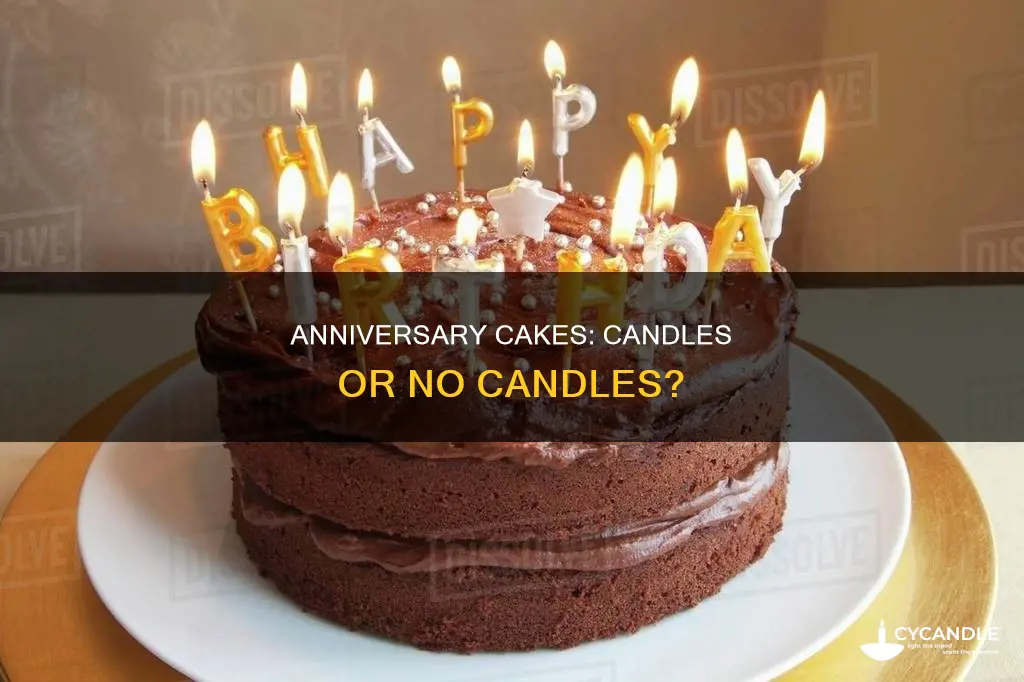 do annniversary cakes have candles