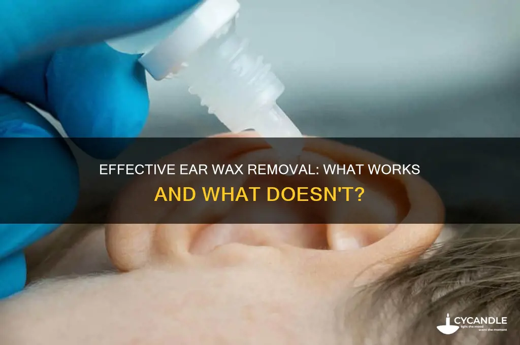 do anything really work to remove ear wax