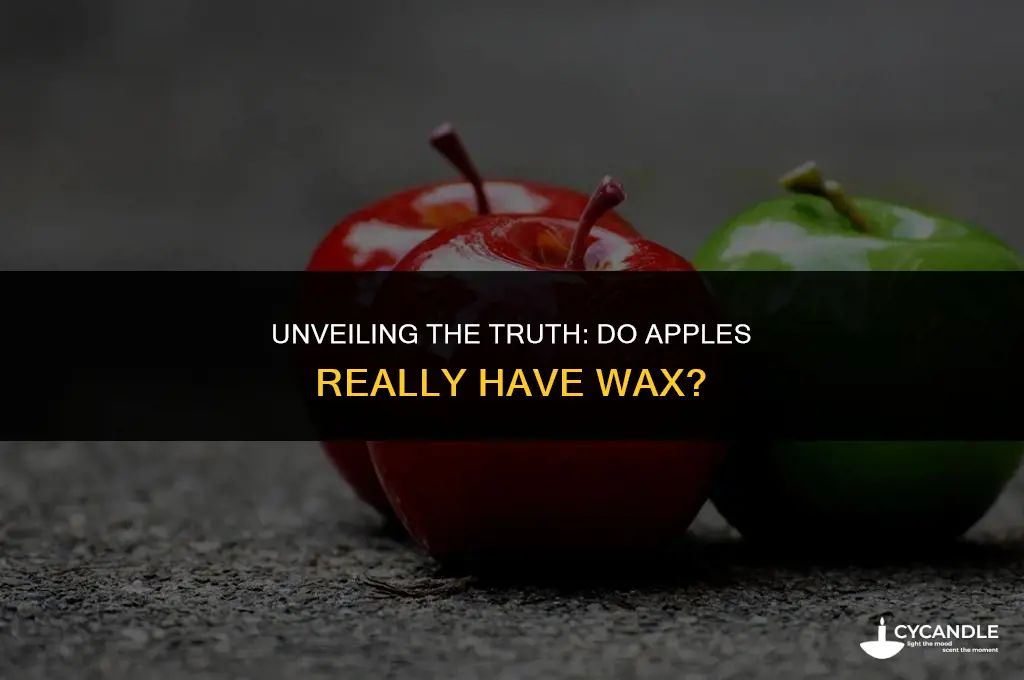 do apples have wax