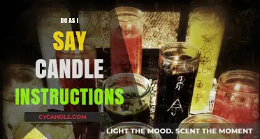 Candle-Lighting Ritual: Do as I Say