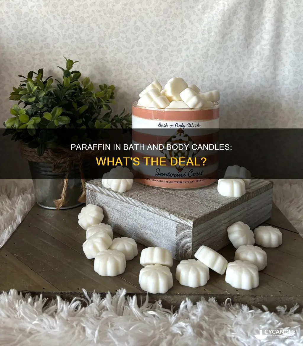 do bath and body candles contain paraffin