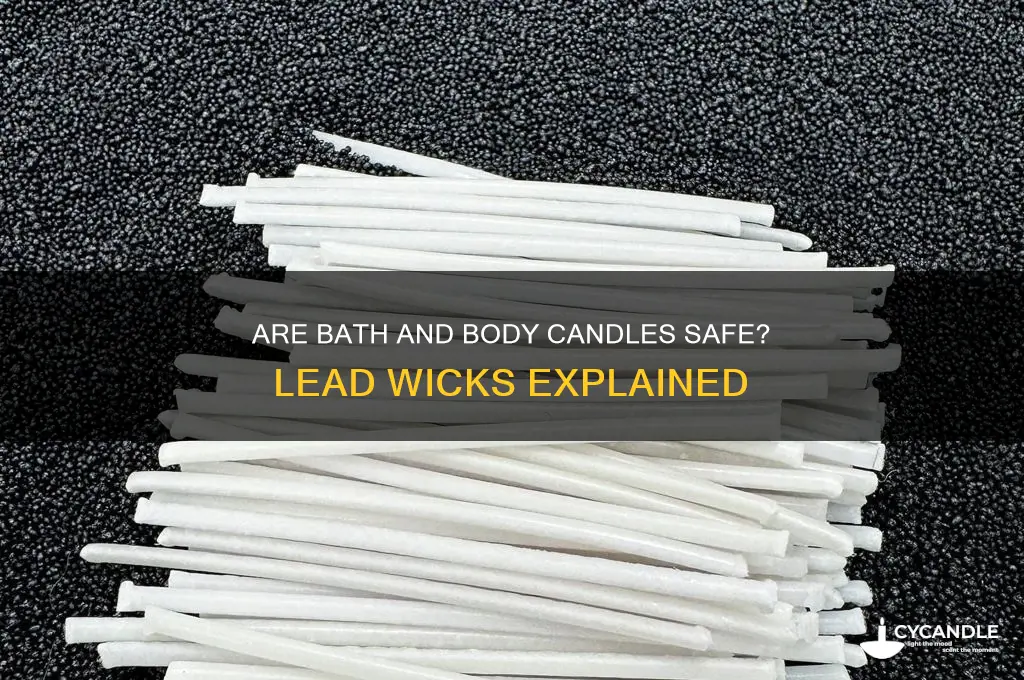 do bath and body candles have lead wicks