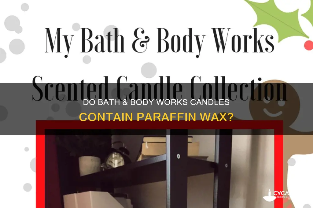 do bath and body works candles have paraffin