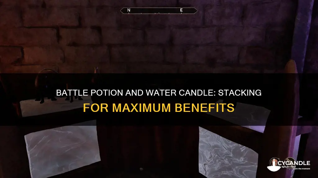 do battle potion and water candle stack