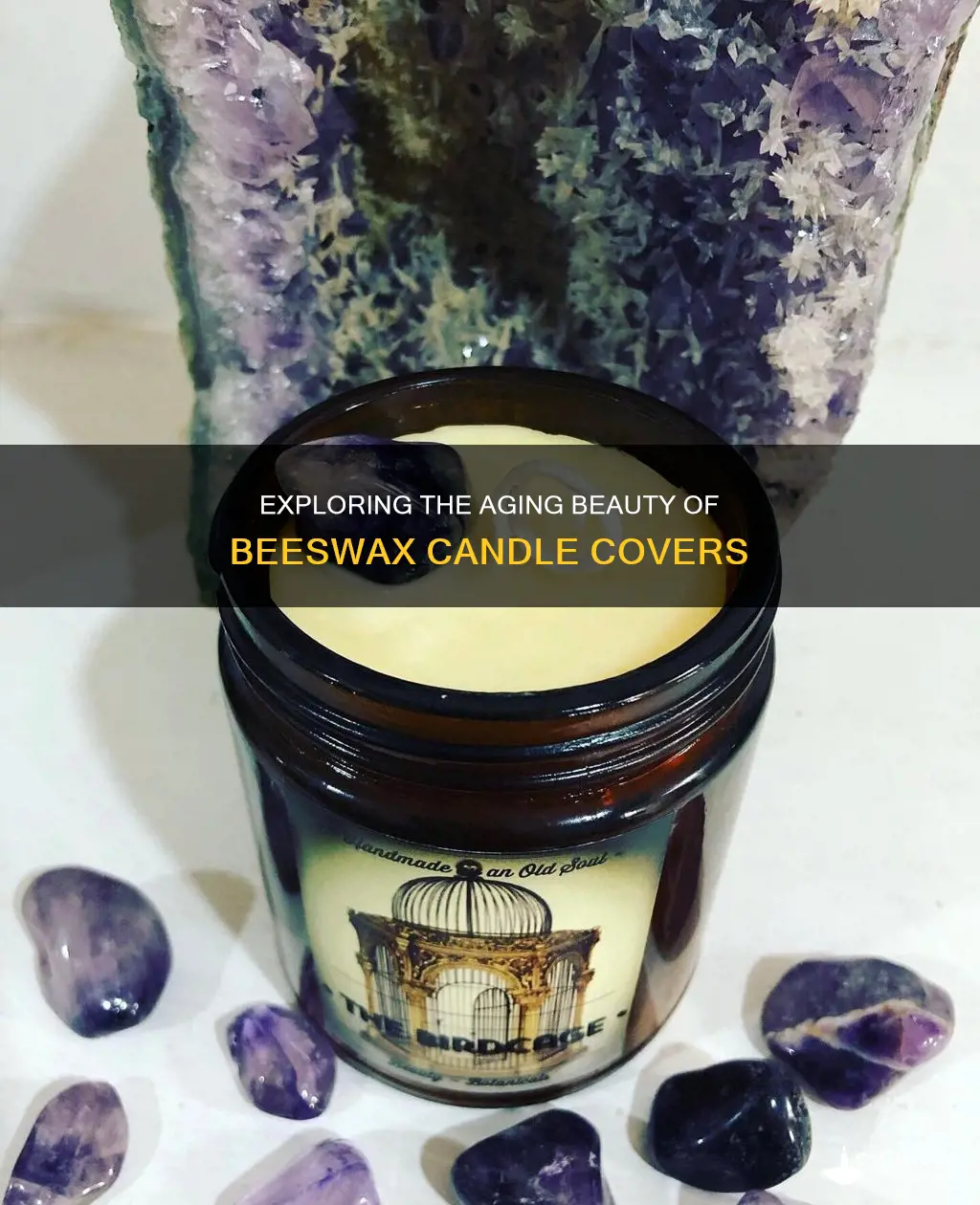 do beeswax candle covers darken over time