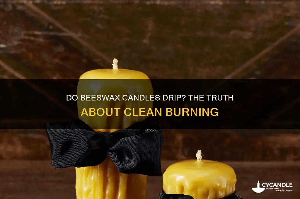 do beeswax candles drip