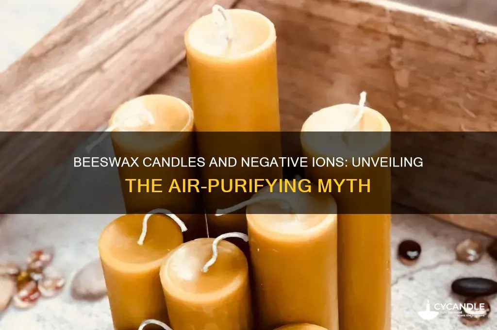 do beeswax candles emit negative ions