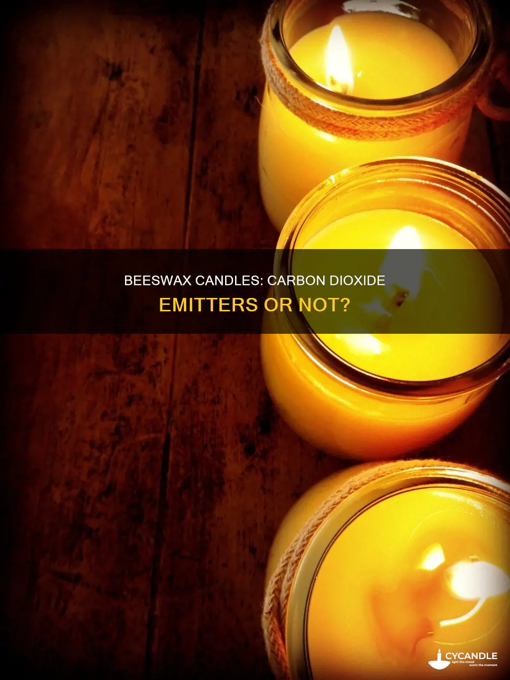 do beeswax candles produce carbon dioxide