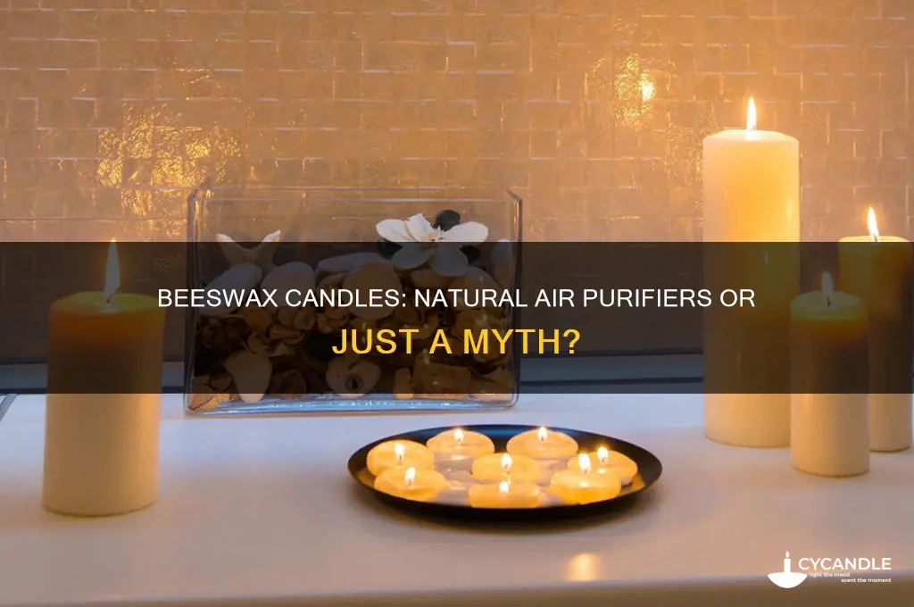 do beeswax candles purify the air