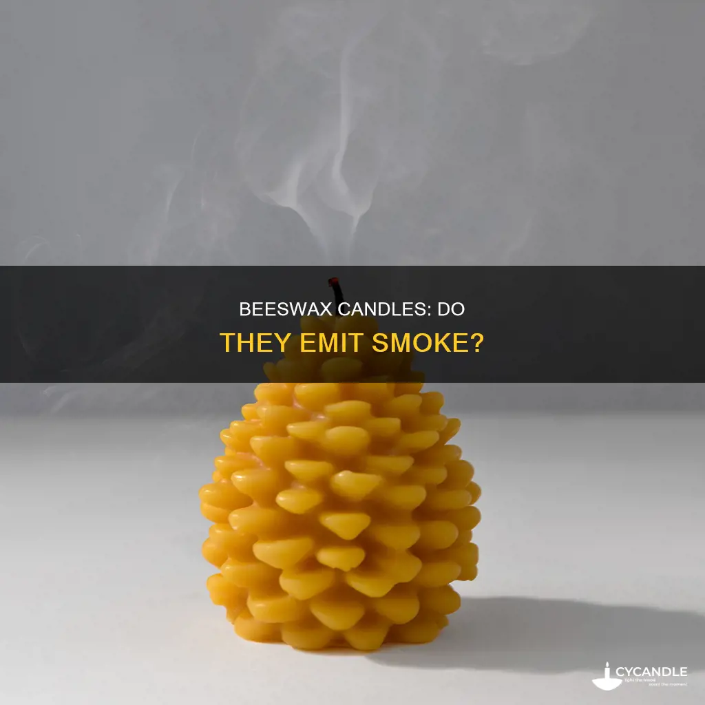 do beeswax candles release smoke