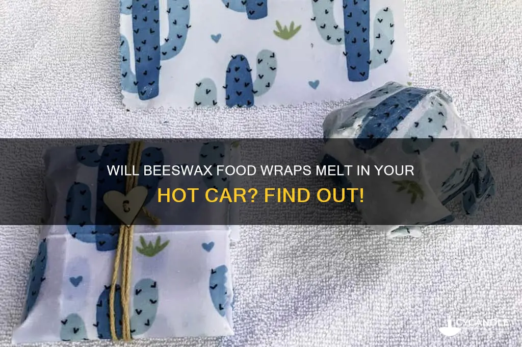 do beeswax foodcover melt in car