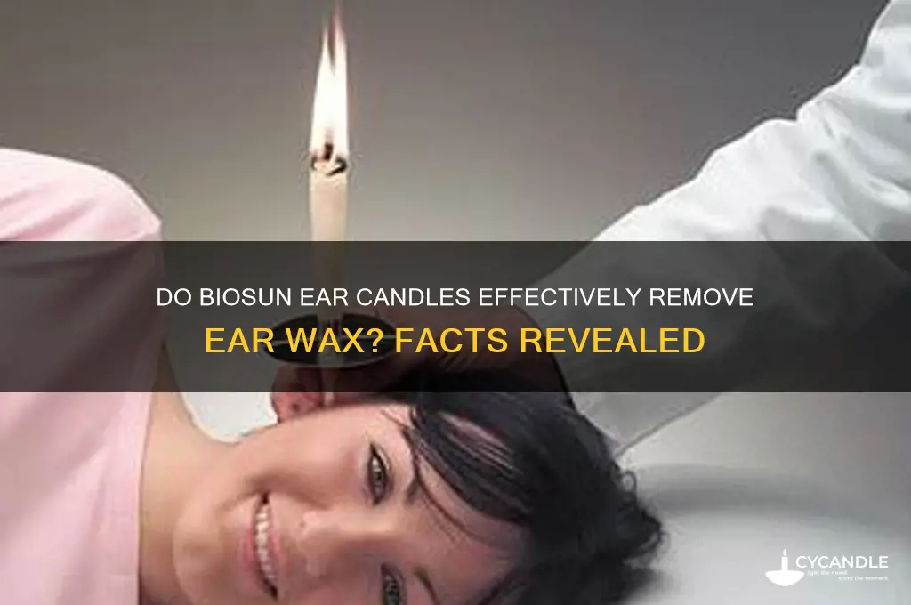 do biosun ear candles remove wax
