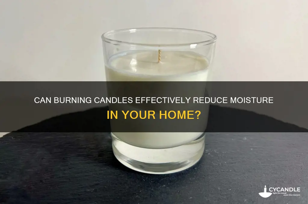 do burning a candles reduce moisture