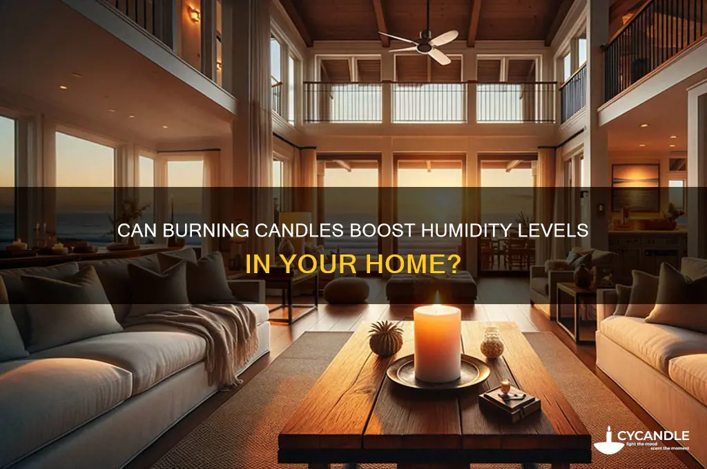 do burning candles increase humidity