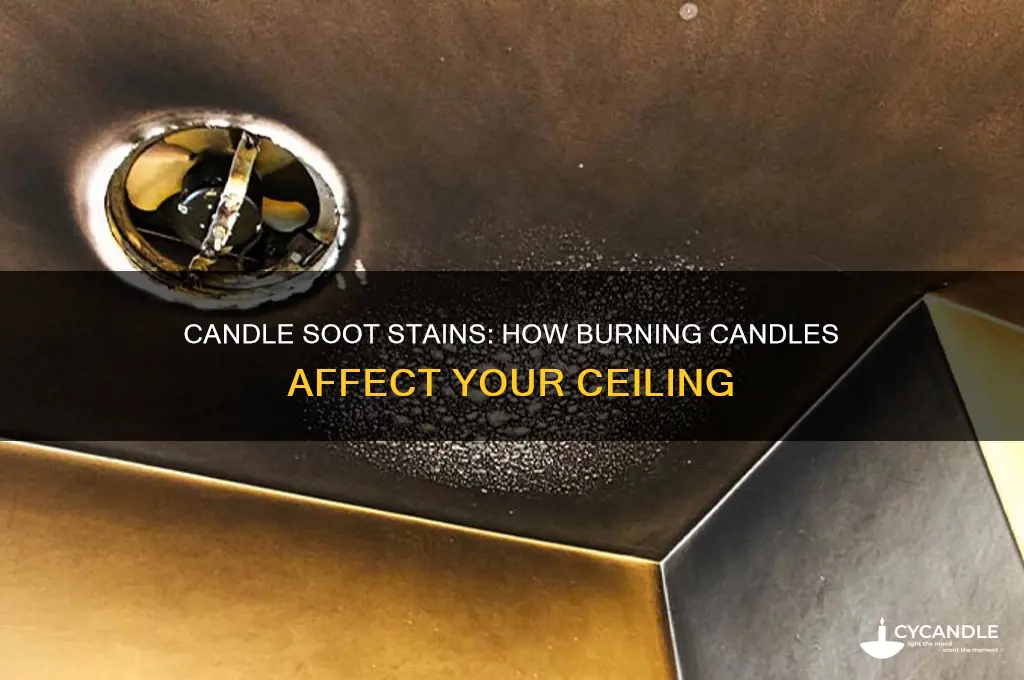 do burning candles make ceiling dirty