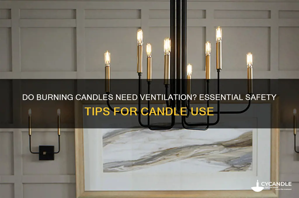 do burning candles need ventilation