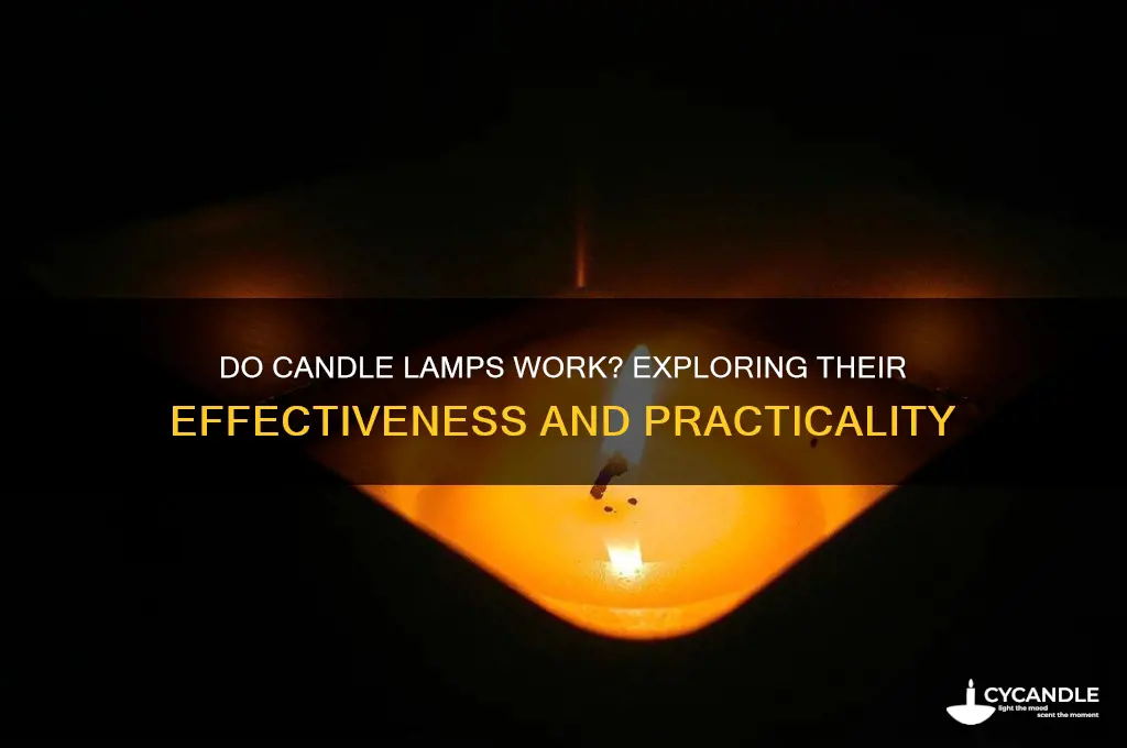 do candle lamps actually work