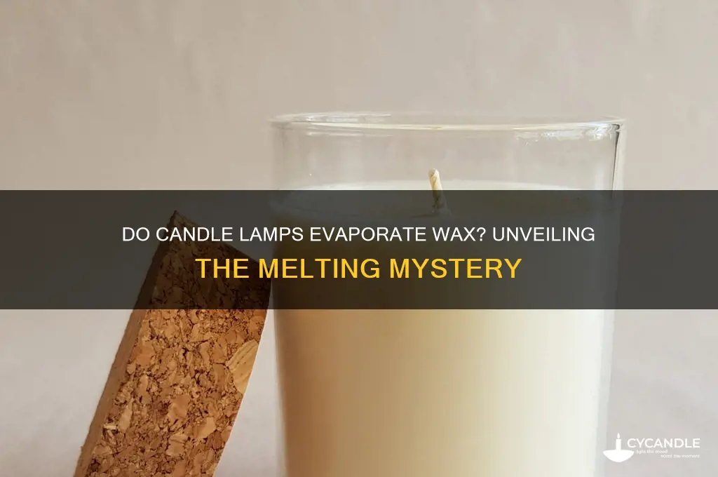 do candle lamps evaporate wax