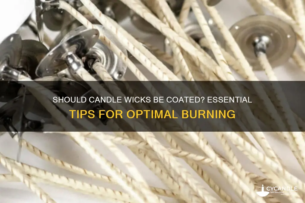 do candle wicks need to be covered in something