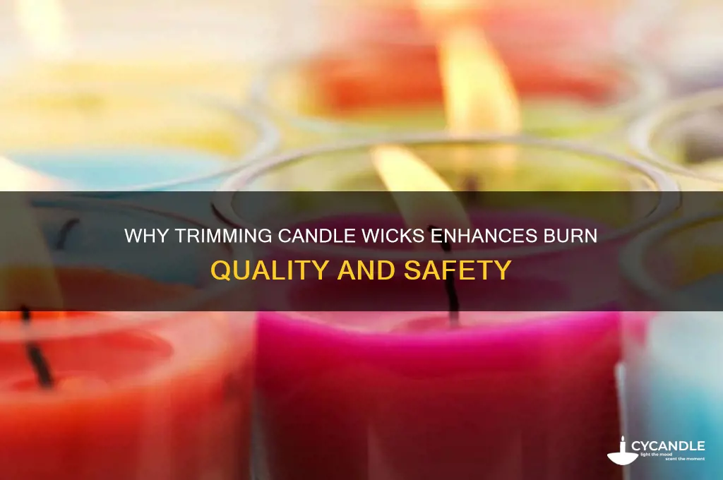 do candle wicks need to be trimmed