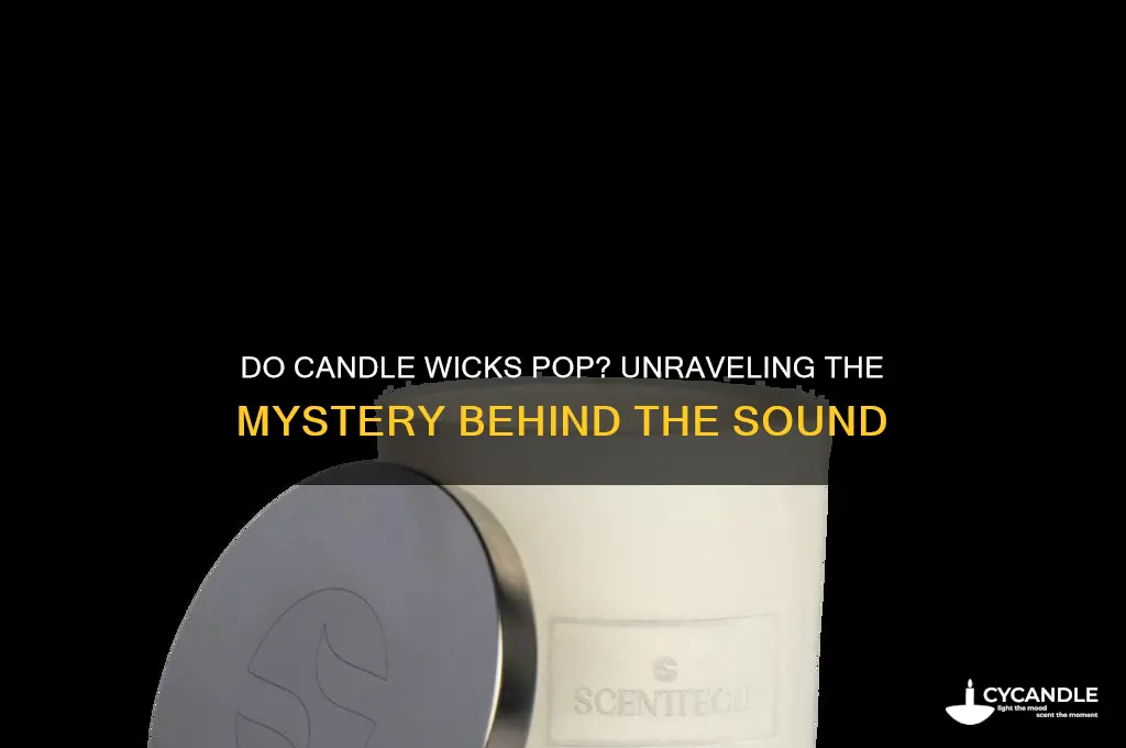 do candle wicks pop