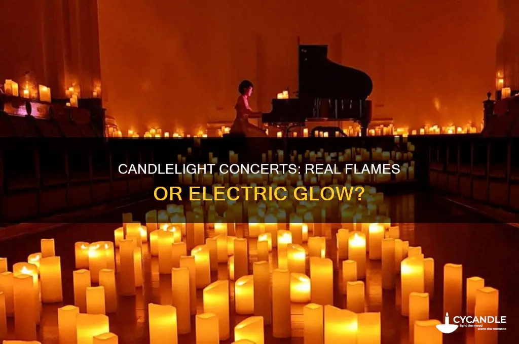 do candlelight concerts use real candles