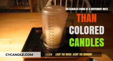Colored vs. Plain Candles: Do They Burn at Different Rates?