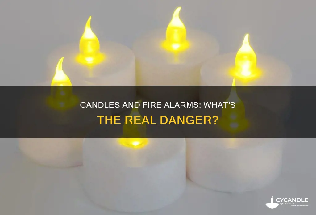 do candles cause fire alarms off