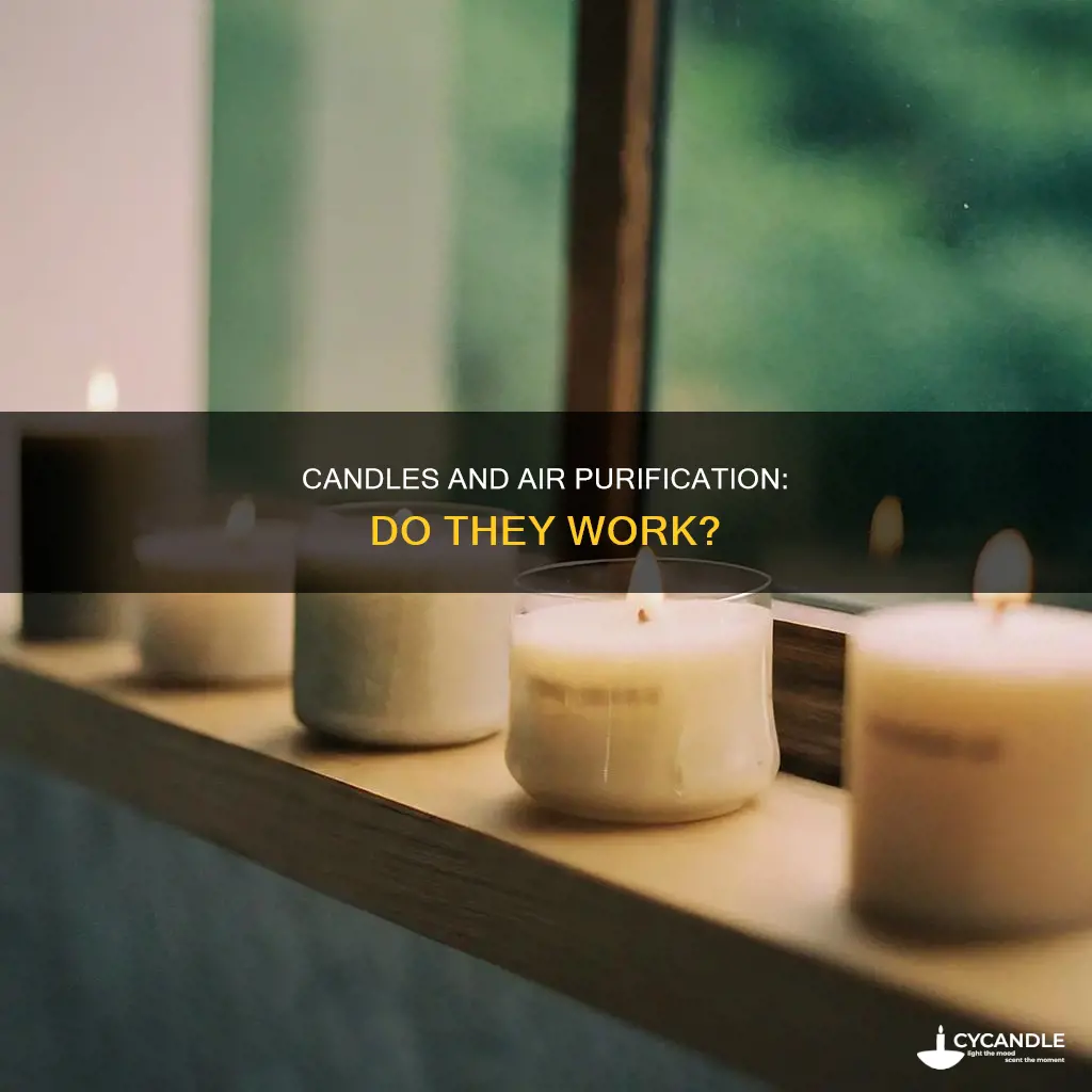 do candles clean air