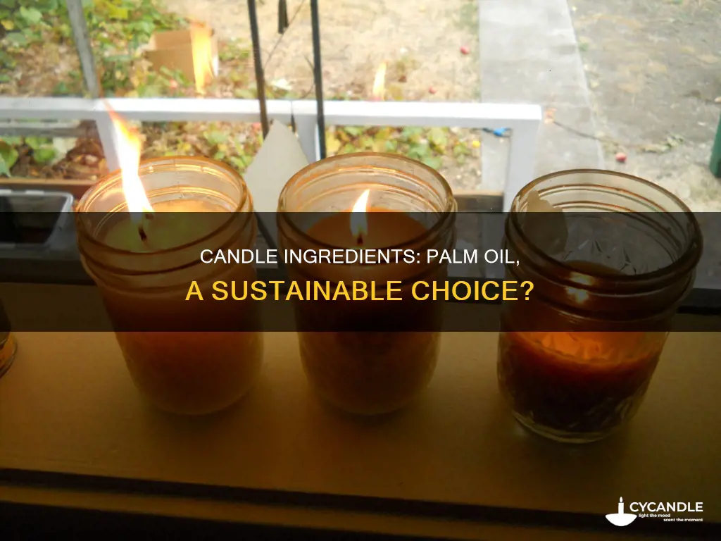 do candles contain palm oil