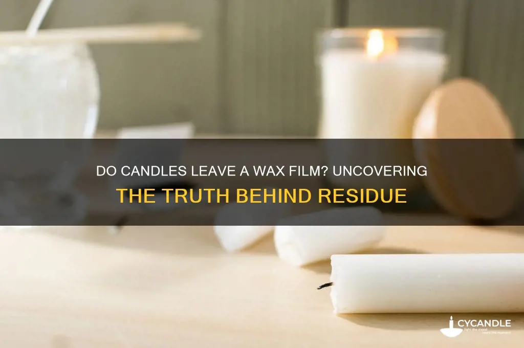 do candles deposit a wax film