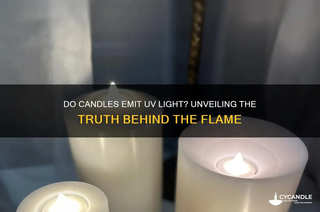 do candles emit uv light