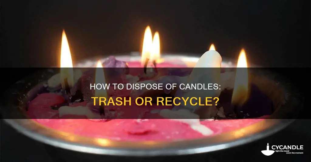do candles go in the garbage