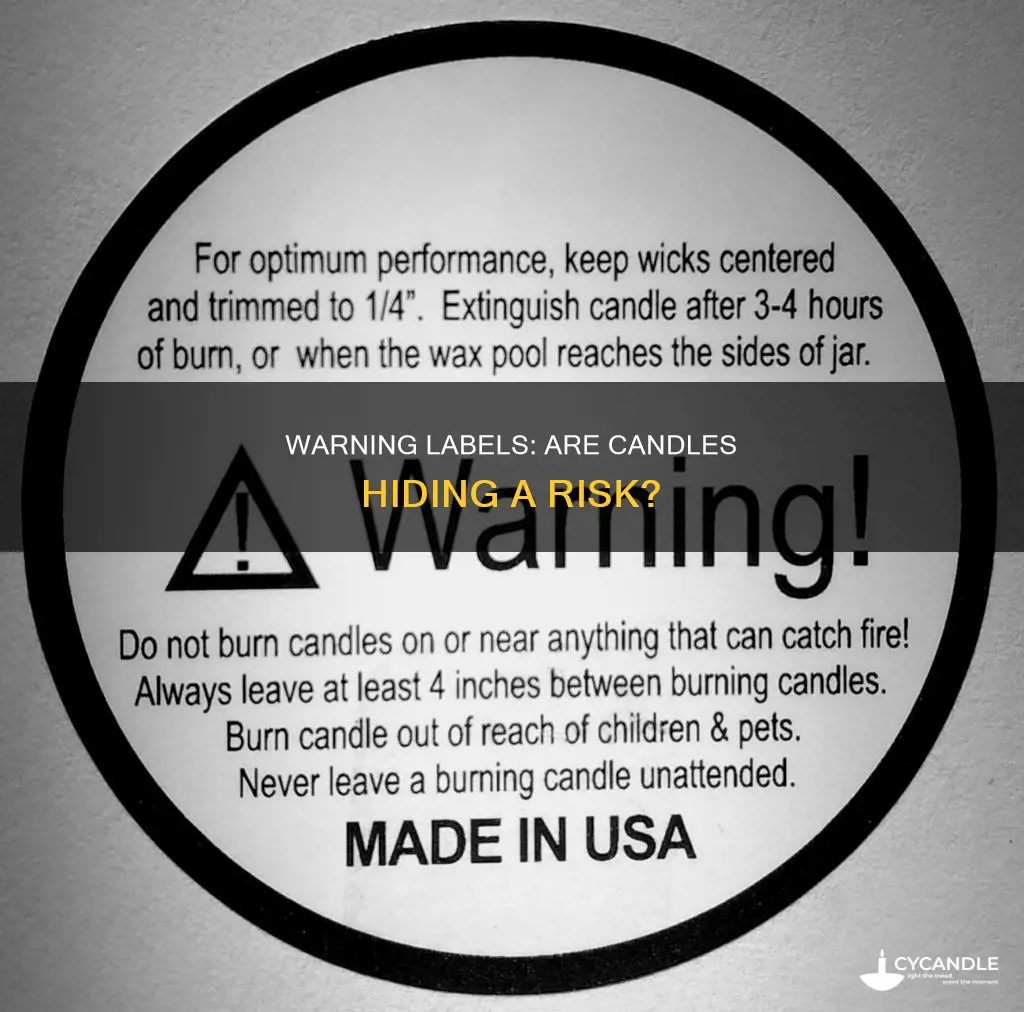 do candles have ot have a warning label