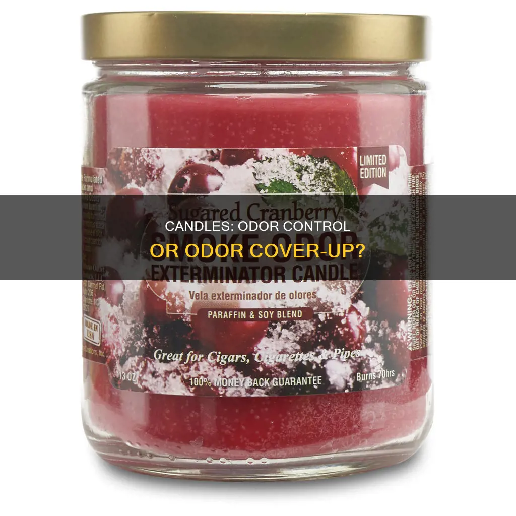 do candles help control smell