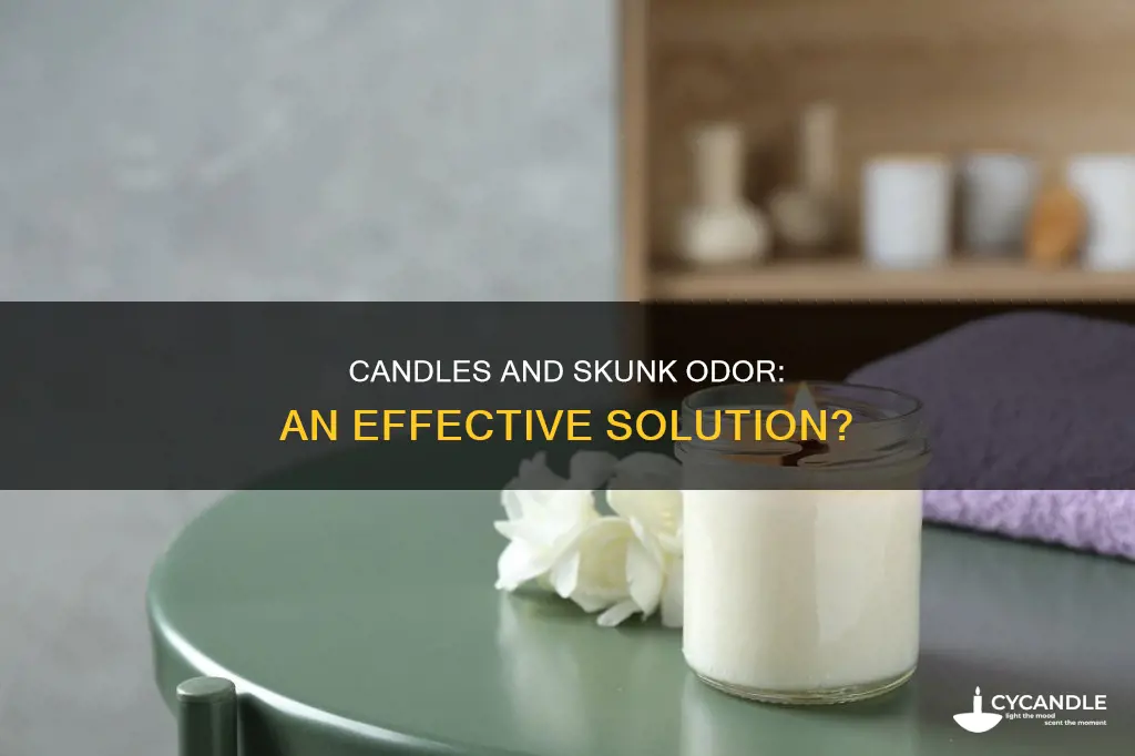 do candles help with skunk smell