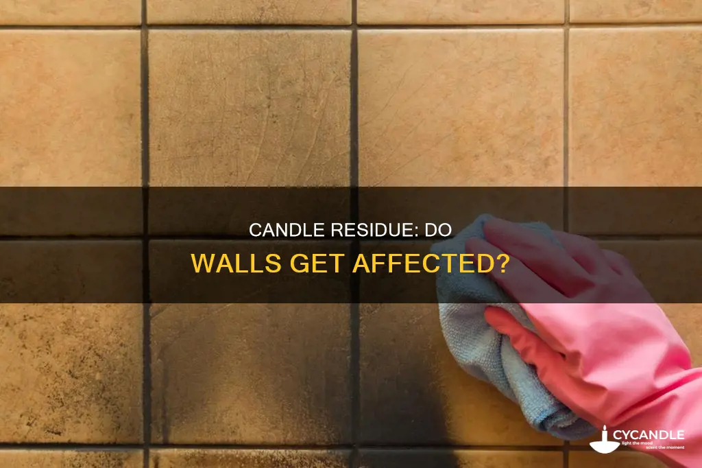do candles leave residue on walls