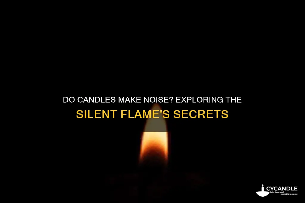 do candles make noise