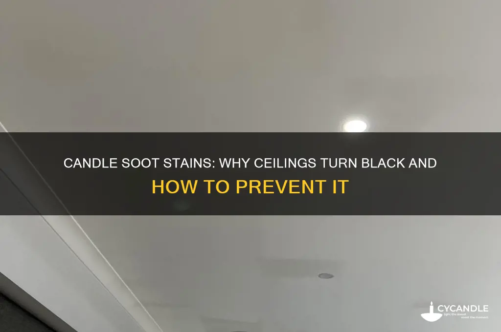do candles make your ceiling black