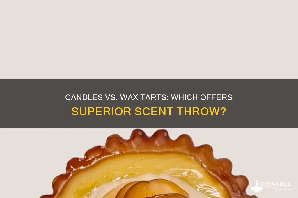 do candles or wax tarts have better throw