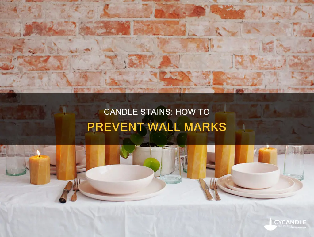 do candles stain walls