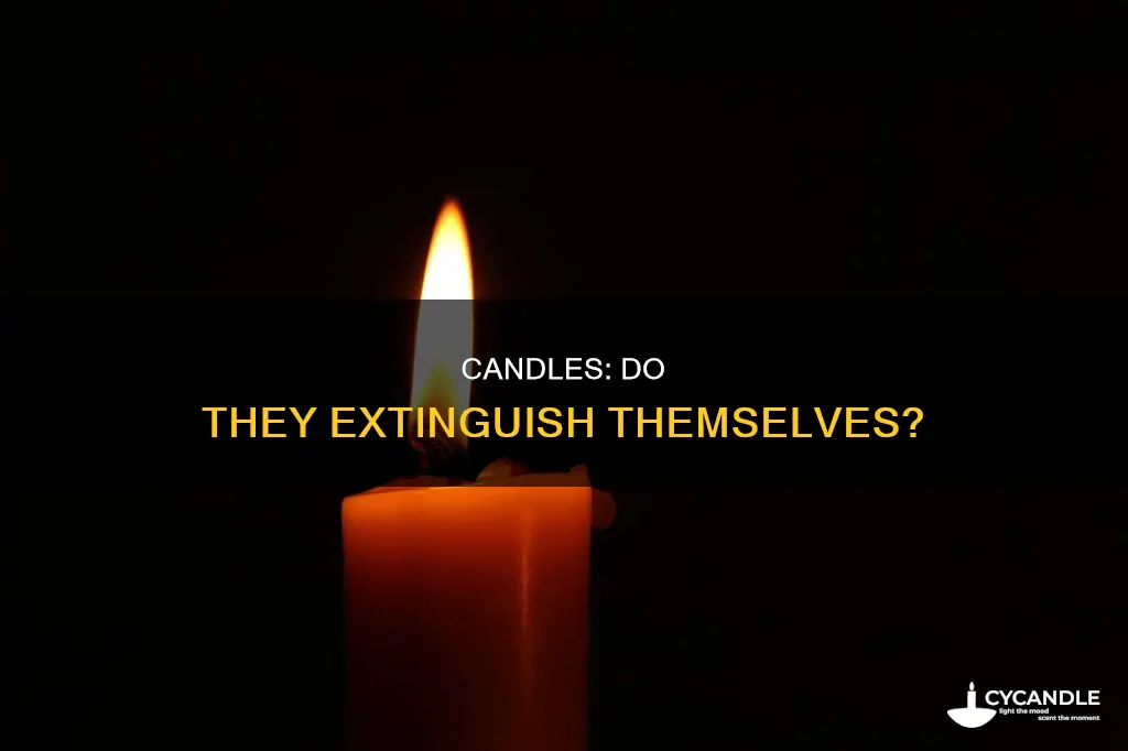 do candles turn off on their own