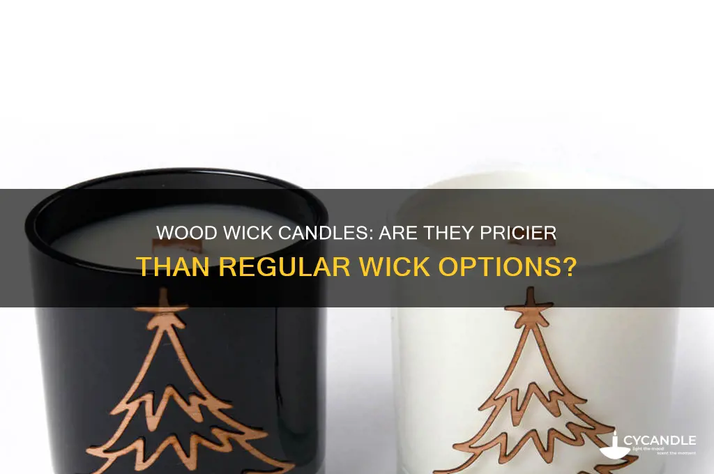 do candles with wood wicks cost more than regular wicks