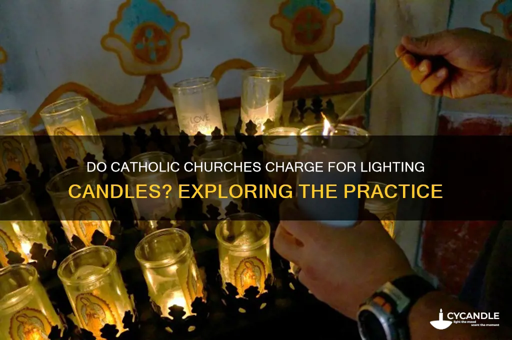 do catholic churchs charge to light candles in the churth