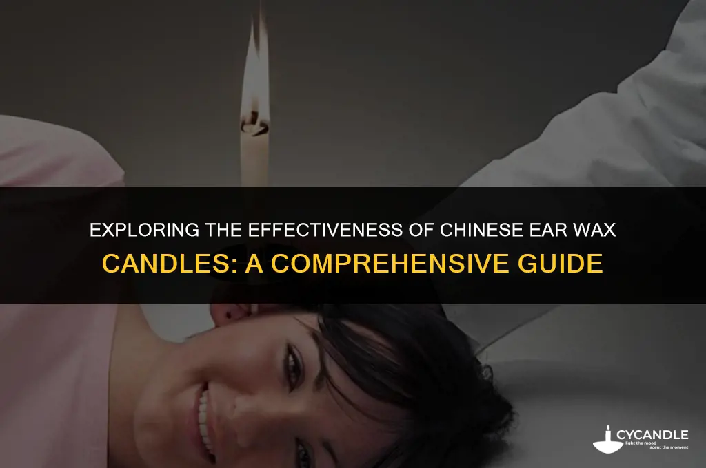 do chinese ear wax candles work