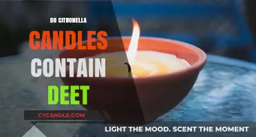 Citronella Candles: DEET-Free Insect Repellent Solution