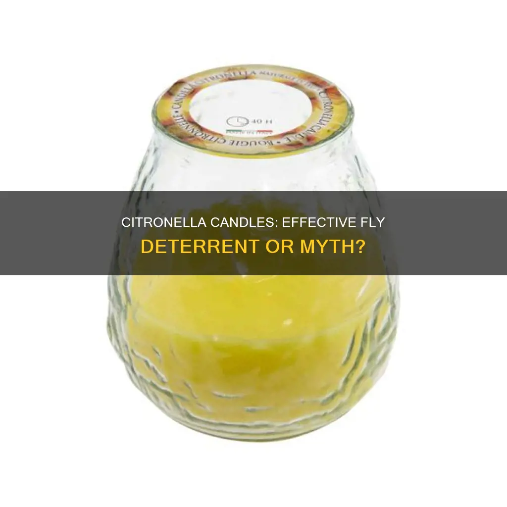 do citronella candles deter flies