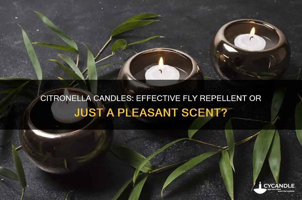 do citronella candles get rid of flies