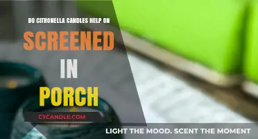 Citronella Candles: Effective Screened Porch Pest Control?