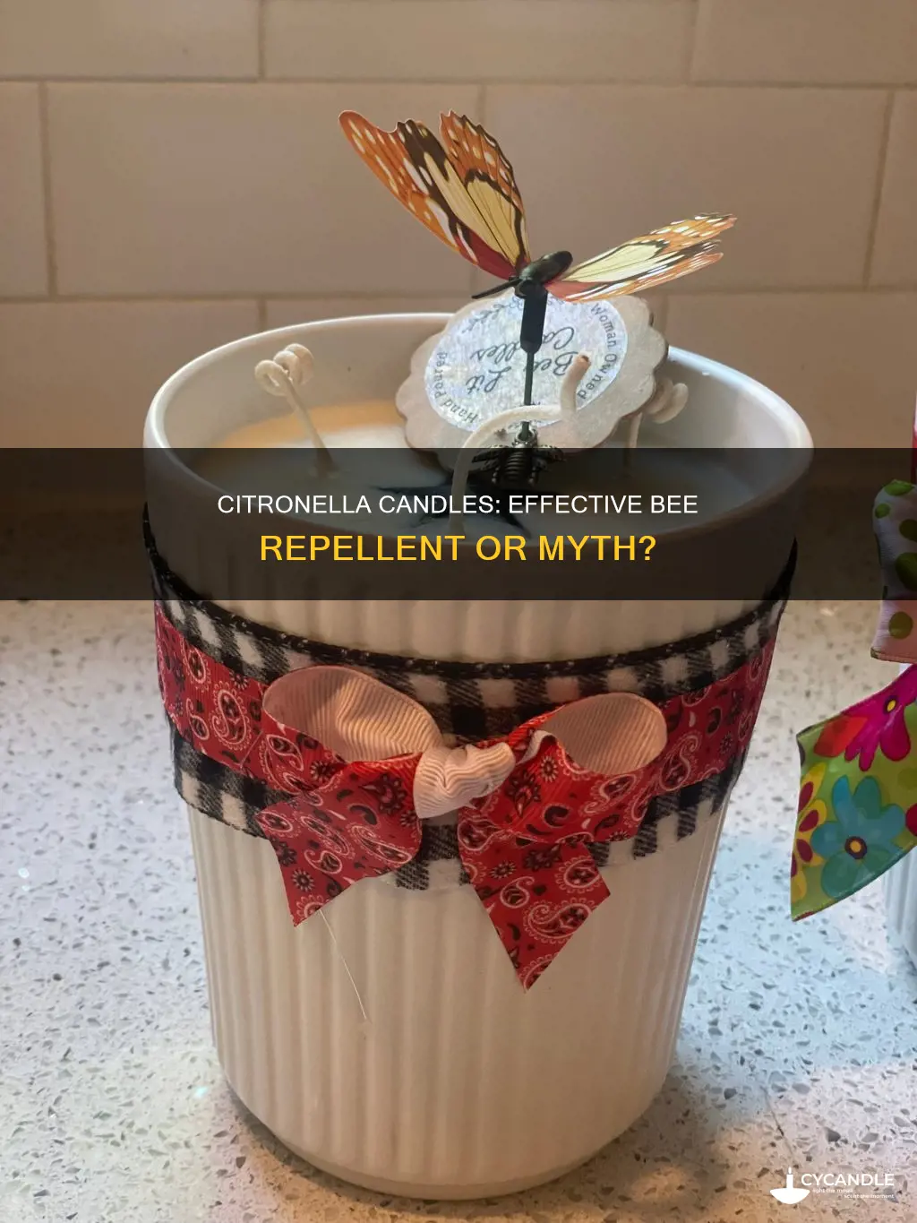 do citronella candles keep bees away